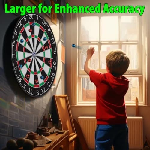 Funwares Giant Safety Dart Board 36 Inch | 91.4 cm Round Hook-and-Loop Ball Game for Kids & Adults thumbnail 5