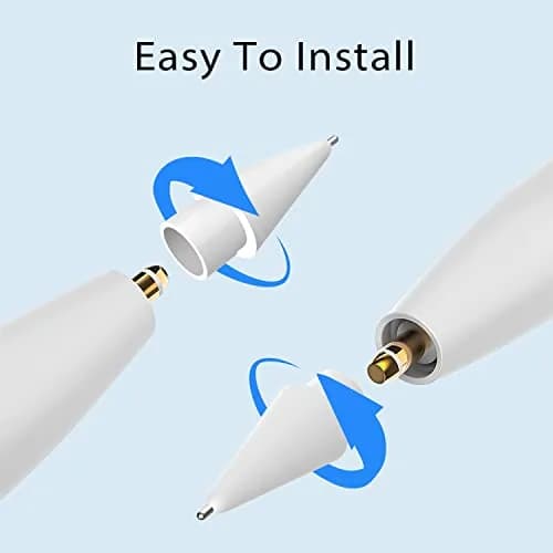 Paiholy Upgraded Pencil Tips for Apple Pencil 1st & 2nd Gen, 0.8mm Fine Point Replacement Nibs (Pack of 2, White) | Precise Control for Drawing & Writing thumbnail 6