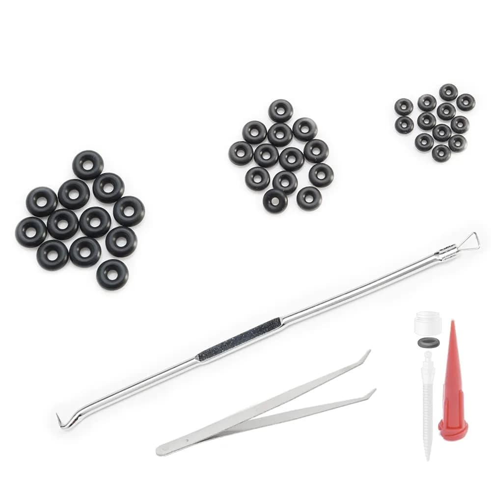 FUSHIPRO Buna-n O-Ring Tool Kit with 3 Sizes, 36 Pieces | Replacement for Mini Dental Implants - main product image
