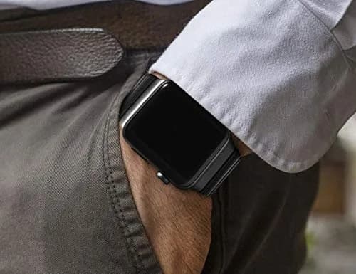 NewWays Stainless Steel Metal Band Compatible with Apple Watch Ultra 2/Series 9/8/7/6/5/4/3/2/1 49mm/45mm/44mm/42mm/41mm Black | Adjustable Link Bracelet thumbnail 4
