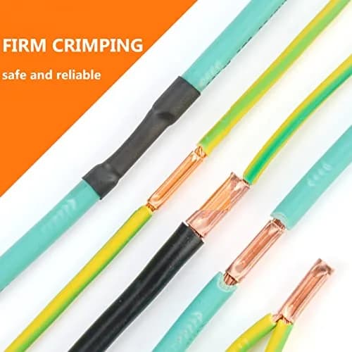 Teansic 480 Pcs Copper Crimp Connector Kit 7 Sizes AWG 6-18 | Reliable Electrical Terminals thumbnail 5