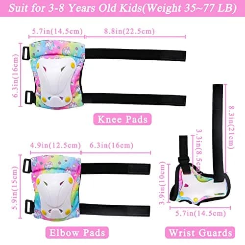 FIODAY Kids Protective Gear Set with Drawstring Bag | Small Size (3-8 Years) thumbnail 4
