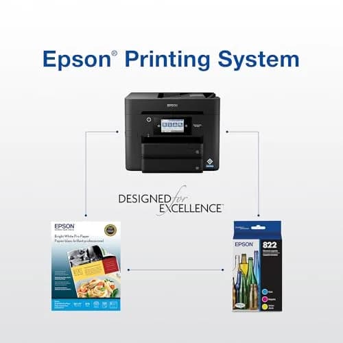 Epson 822XL High Capacity Pigment Ink Cartridge 4-Pack | Fast-Drying, High-Yield Ink for Epson Printers thumbnail 6
