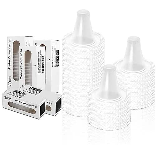 mozeeda 400 Pack Disposable Ear Thermometer Probe Covers | Protects Lens for Accurate Readings thumbnail 1