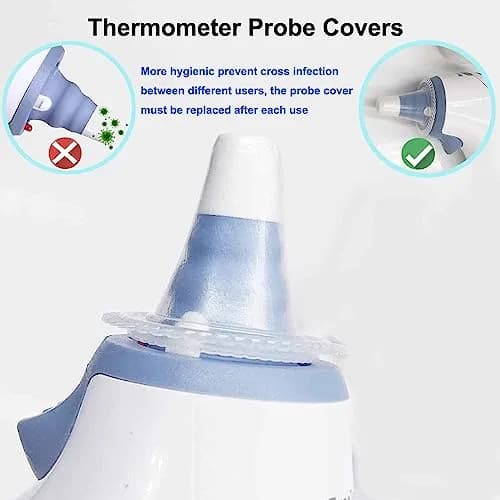 mozeeda 400 Pack Disposable Ear Thermometer Probe Covers | Protects Lens for Accurate Readings thumbnail 4