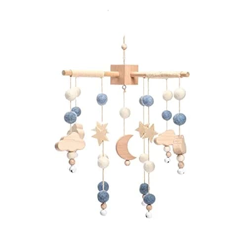 JETM·HH Boho Star Moon Baby Mobile for Crib | 12.7 cm (5 inches) Diameter thumbnail 1