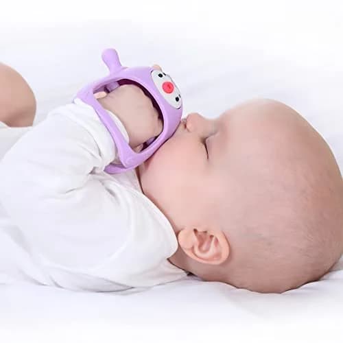 Smily Mia Penguin Teether | BPA-Free Silicone Baby Teething Toy for 0-6 Months thumbnail 1