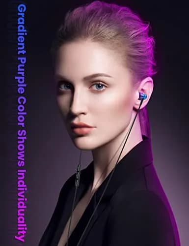 iMangoo MFi-Certified Wired Earbuds for Lightning Connector | Purple, 114dB Sensitivity thumbnail 2