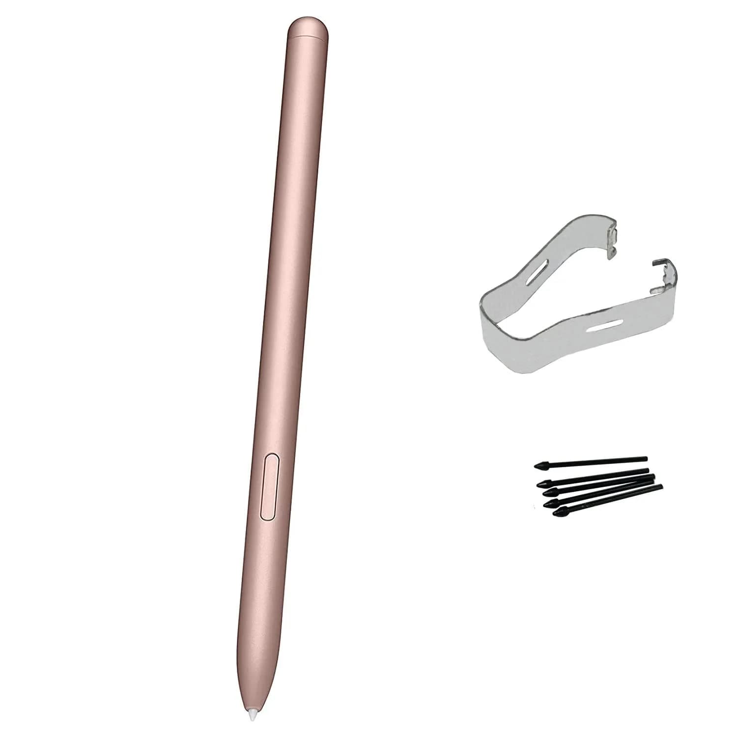 Peixiong Replacement Stylus Pen for Samsung Galaxy Tab S7 FE, Tab S7, Tab S7+ | Mystic Black (1 Pen + 5 Tips) — Mystic Pink