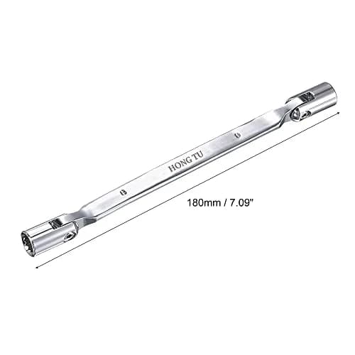 uxcell 8mm x 9mm Flexible Head Socket Wrench | 180 Degree Rotation for Tight Spaces thumbnail 2