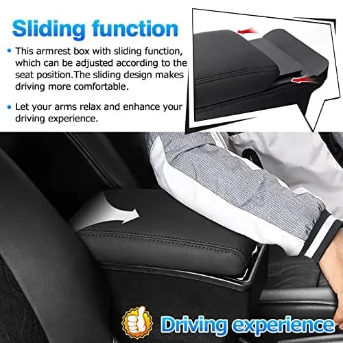 Autorder Center Console Storage Box for Suzuki Jimny JB64W/JB74W 2018-2025 | Custom Fit Armrest with Cup Holder thumbnail 4
