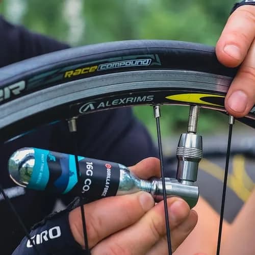Gorilla Force 16g CO2 Cartridges for Bikes - Threaded Refills for Tire Inflators, Bicycle Cycling, Road MTB Gravel E-Bike, Fits Most C02 Inflator Heads, Fast Flat Repair for Tubes & Tubeless, 15 Pack thumbnail 2