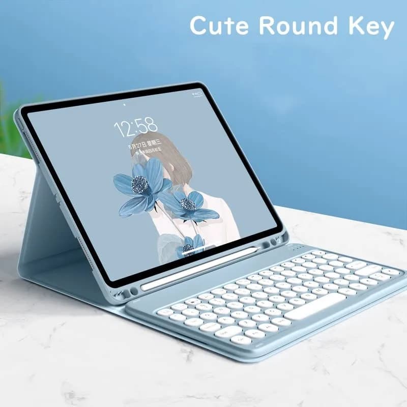 HENGHUI Keyboard Case for iPad Air 13" (M3/M2) & iPad Pro 12.9" (6th/5th/4th/3rd Gen) | MintGreen thumbnail 5