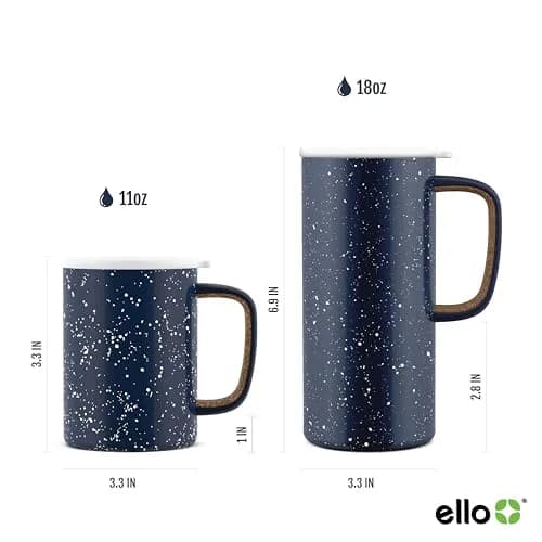 Ello Campy 18oz Insulated Stainless Steel Travel Mug with Handle, Black | Leakproof, Keeps Hot 5h & Cold 20h thumbnail 3