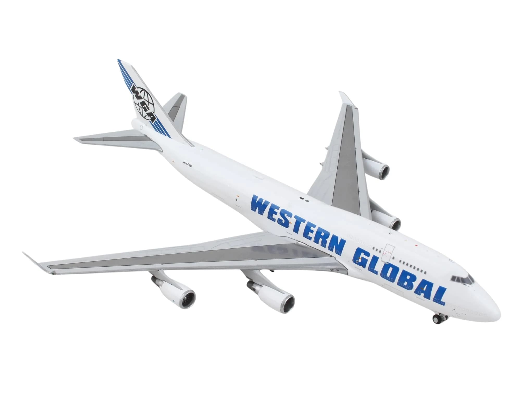 GeminiJets GJWGN2015 Western Global Airlines Boeing 747-400BCF 7" | Scale 1:400, Metal, Portable - main product image