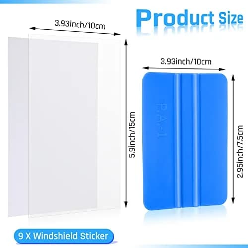 Zonon Windshield Sticker Applicator 4x6 in | Static Cling Window Film for Car Windows thumbnail 3