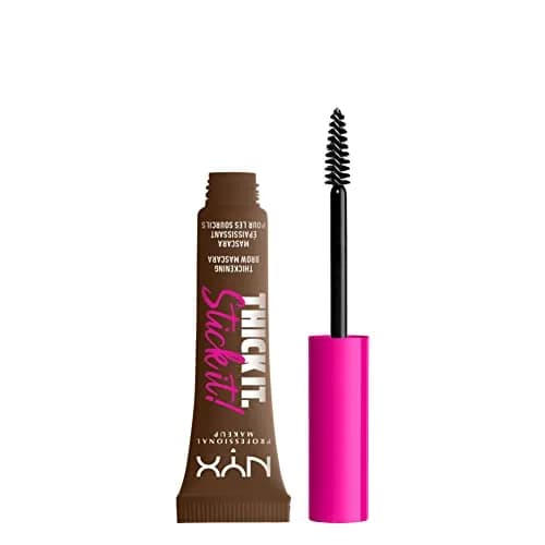 NYX PROFESSIONAL MAKEUP Thick It Stick It Brow Mascara Brunette 7ml (0.23 Fl Oz) | Vegan Brow Gel for Thicker Brows thumbnail 1