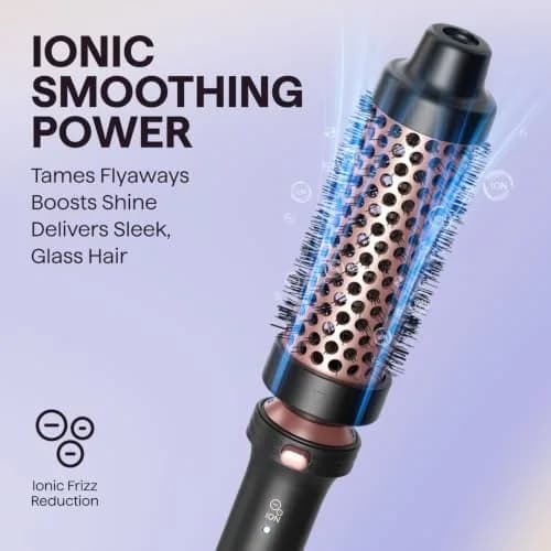 wavytalk 5 in 1 Curling Iron Set with Heated Round Brush | 0.5-1.25 inch Ceramic Barrels for Glamorous Styles thumbnail 3