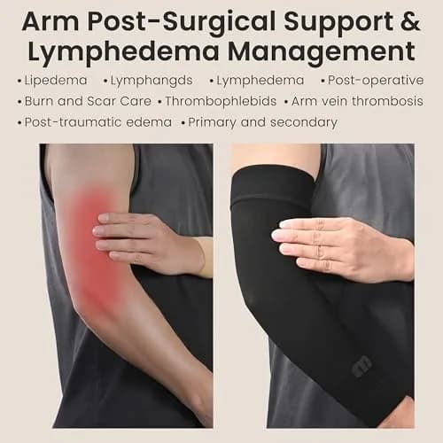 MGANG Medical Compression Arm Sleeve 15-20 mmHg | Post-Surgery & Lymphedema Relief thumbnail 6