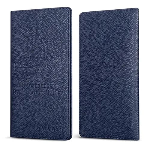 Valardoh Premium Car Document Holder Deep Blue | Organizes License, Insurance & Registration Cards thumbnail 5