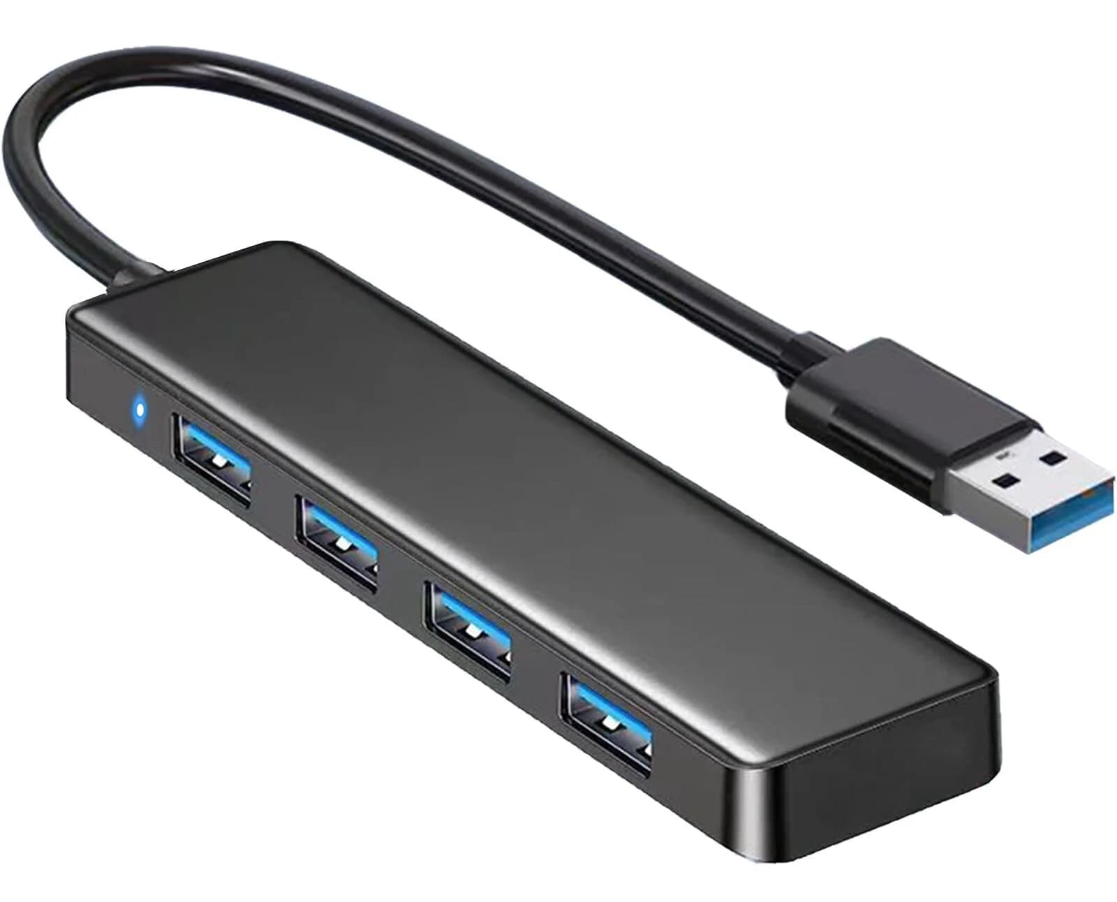 vienon USB Hub 4 Port 3.0 (10.16 cm / 3.94 in) | Expands 1 USB-A to 4 USB-A Ports