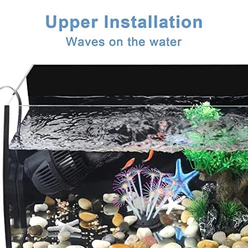 hygger 2100 GPH Aquarium Wave Maker Pump with Magnetic Suction Base & 360° Rotation | 12W Powerhead for 75-130 Gal Tanks thumbnail 4