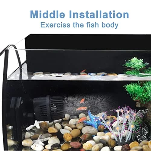hygger 2100 GPH Aquarium Wave Maker Pump with Magnetic Suction Base & 360° Rotation | 12W Powerhead for 75-130 Gal Tanks thumbnail 5