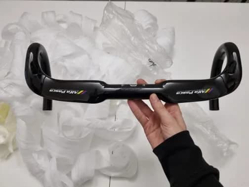 Alfa Pasca Carbon Fiber Drop Bars 31.8 x 400mm Aero Road Bike Handlebar | Lightweight & Internal Routing thumbnail 6