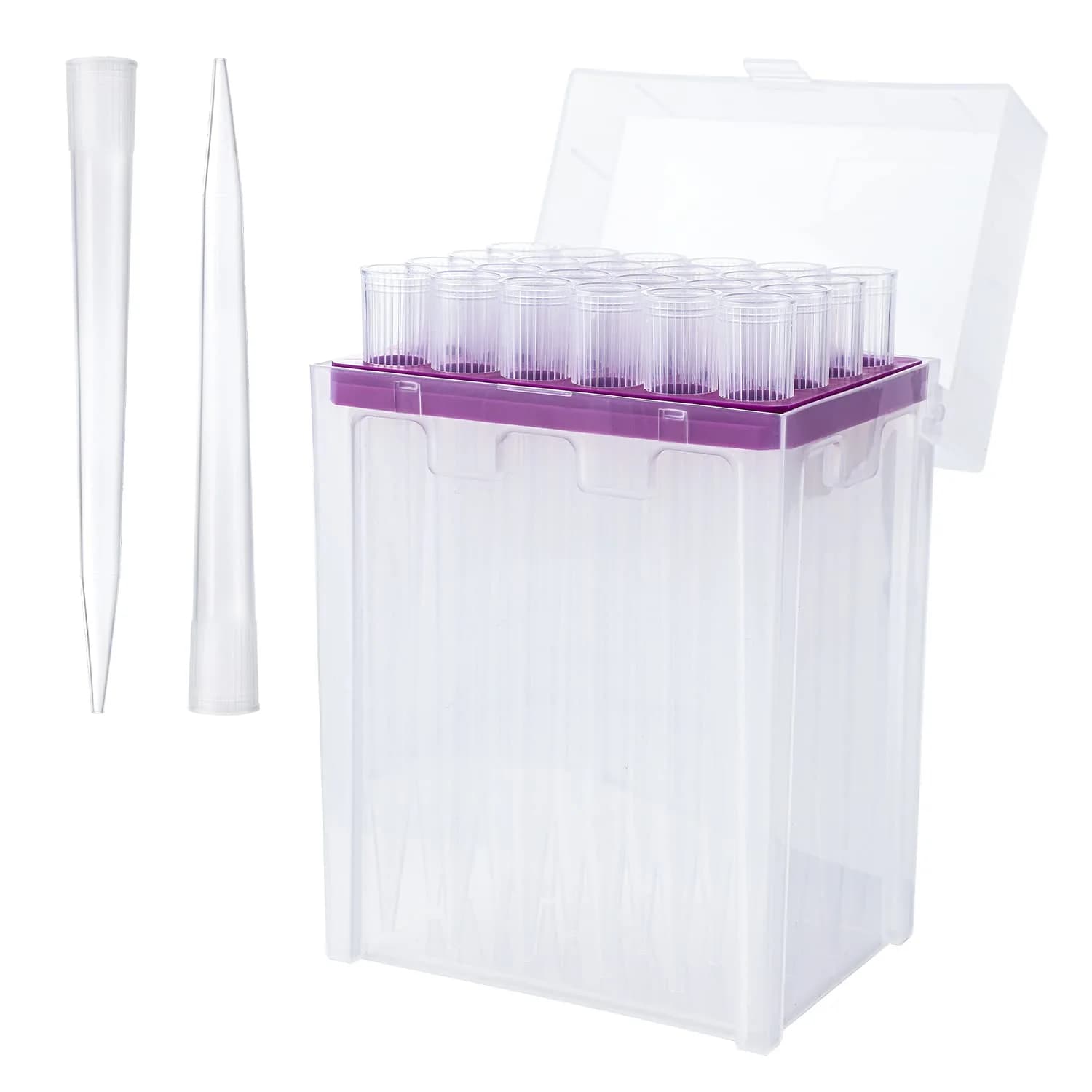 FOUR E'S SCIENTIFIC 10mL Pipette Tips Rack | Autoclavable Polypropylene (PP), Transparent