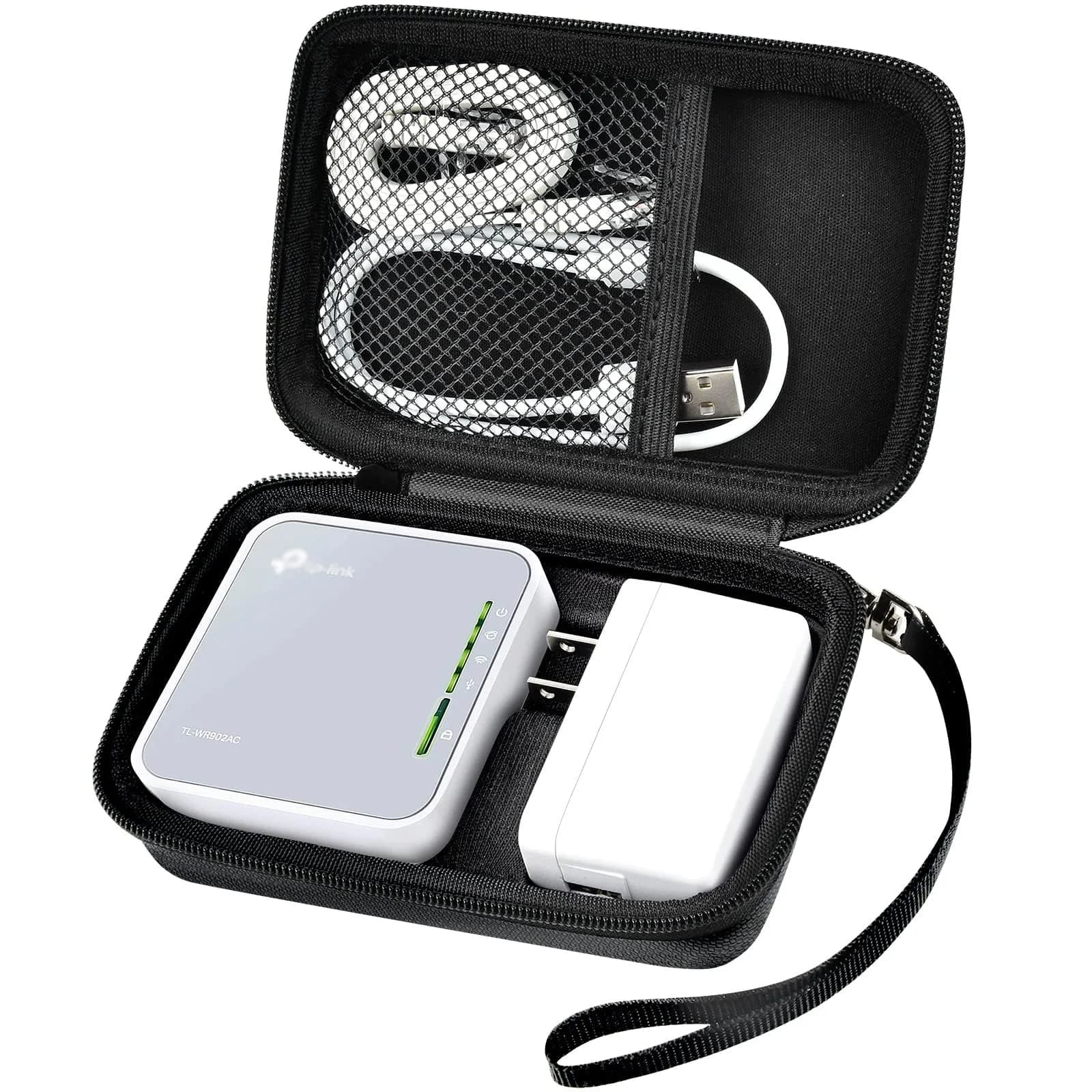 GWCASE Hard Travel Router Case for TP-Link AC750 TL-WR902AC | Compact, Water-Resistant & Shockproof - main product image