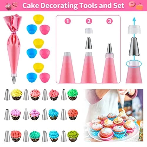 GiftInTheBox Kids Cooking & Baking Set 54 PCS Rainbow Apron & Chef Hat | Complete Kit for Junior Chefs thumbnail 4