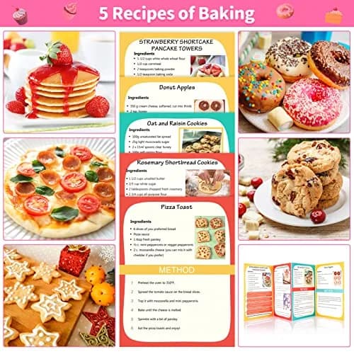 GiftInTheBox Kids Cooking & Baking Set 54 PCS Rainbow Apron & Chef Hat | Complete Kit for Junior Chefs thumbnail 5