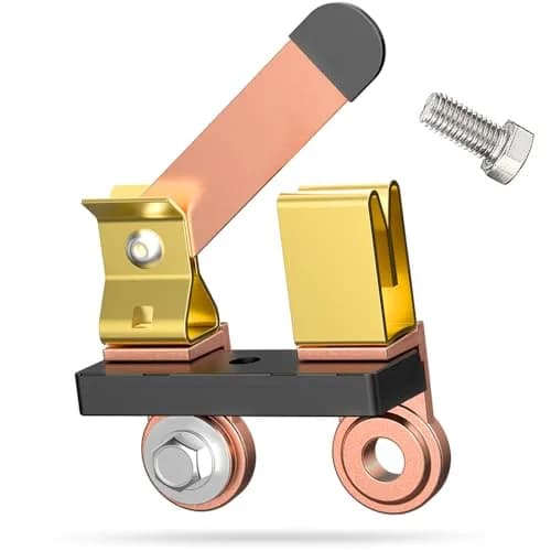 COZYEHOO Side Post Knife Blade Master Switch 12V 24V | Heavy Duty Brass Battery Disconnect thumbnail 1