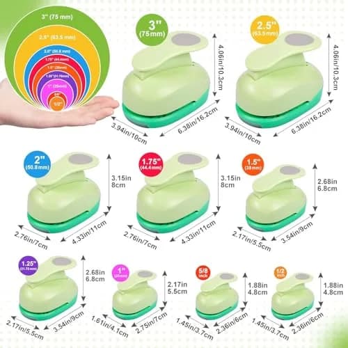 UCEC 1.5 Inch Circle Hole Punch | Perfect for Crafting & Scrapbooking thumbnail 2