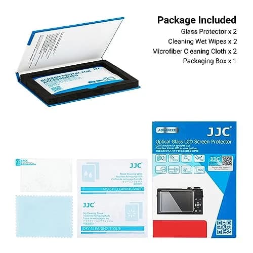 JJC Tempered Glass Screen Protector for Sony A7CR A7CII A6700 A7 IV ZV-E1 Cameras | 2-Pack, 9H Hardness, 2.5D Edges thumbnail 7
