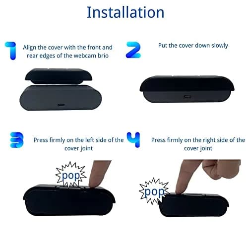 MoimTech Webcam Cover Compatible with Logitech Brio 4K Webcam | Privacy & Security thumbnail 4