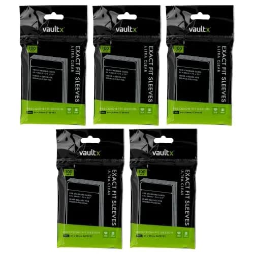 Vault X Exact Fit Inner Sleeves 500 Pack Clear for Trading Cards | Snug, Archival Safe & Premium Protection thumbnail 1