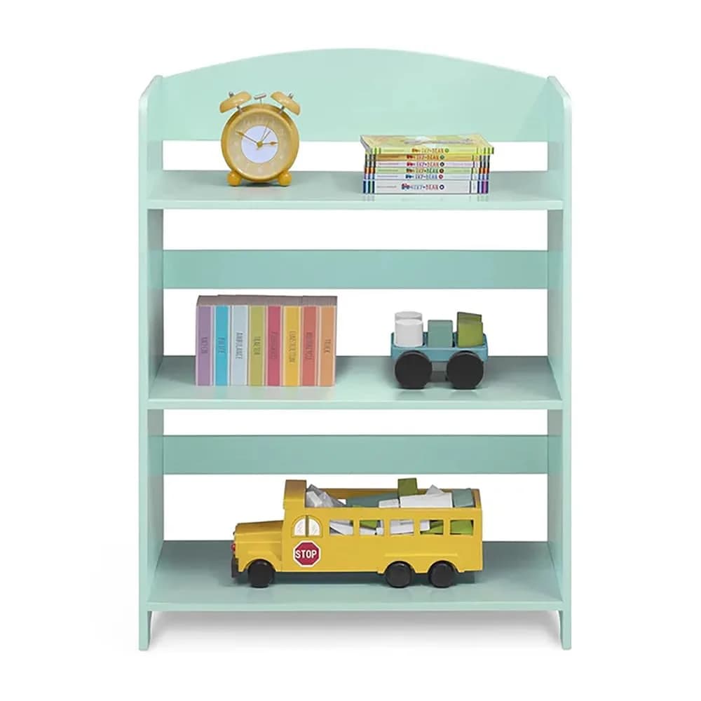 Delta Children MySize Bookshelf Bianca White | Kid-Sized, Sturdy Wood, Safe & Durable (24.63in W x 10.5in D x 33in H) — Mint
