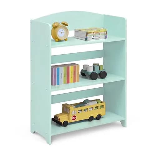 Delta Children MySize Bookshelf - Greenguard Gold Certified, Mint | Kid-Sized, Durable Wooden Bookcase thumbnail 2