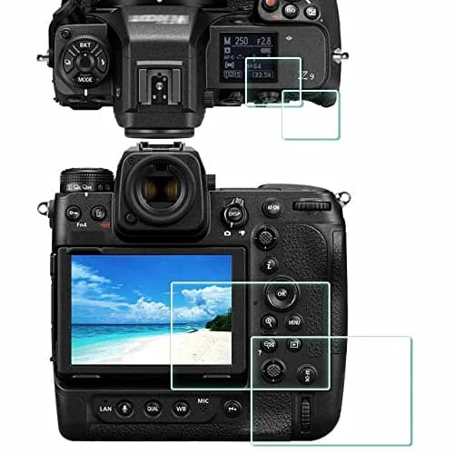 ULBTER Tempered Glass Screen Protector for Nikon Z9 Z8 (2+2 Pack) | 9H Hardness, 99.99% HD Clarity thumbnail 1