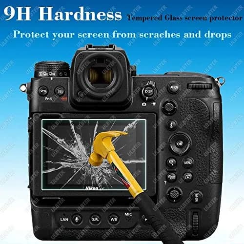 ULBTER Tempered Glass Screen Protector for Nikon Z9 Z8 (2+2 Pack) | 9H Hardness, 99.99% HD Clarity thumbnail 4