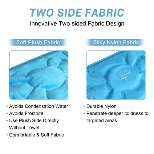 Relief Expert Knee Ice Pack Wrap Around Entire Knee Blue XL | Reusable Cold Compress for Muscle Relaxation & Post-Workout Recovery thumbnail 4