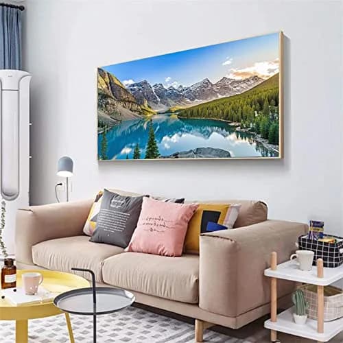 JATOK Diamond Painting Kit for Adults, Alpine Lake, 90cm x 40cm (35.5 x 15.7 in) | Full Round Drill Art & Craft Kit thumbnail 3