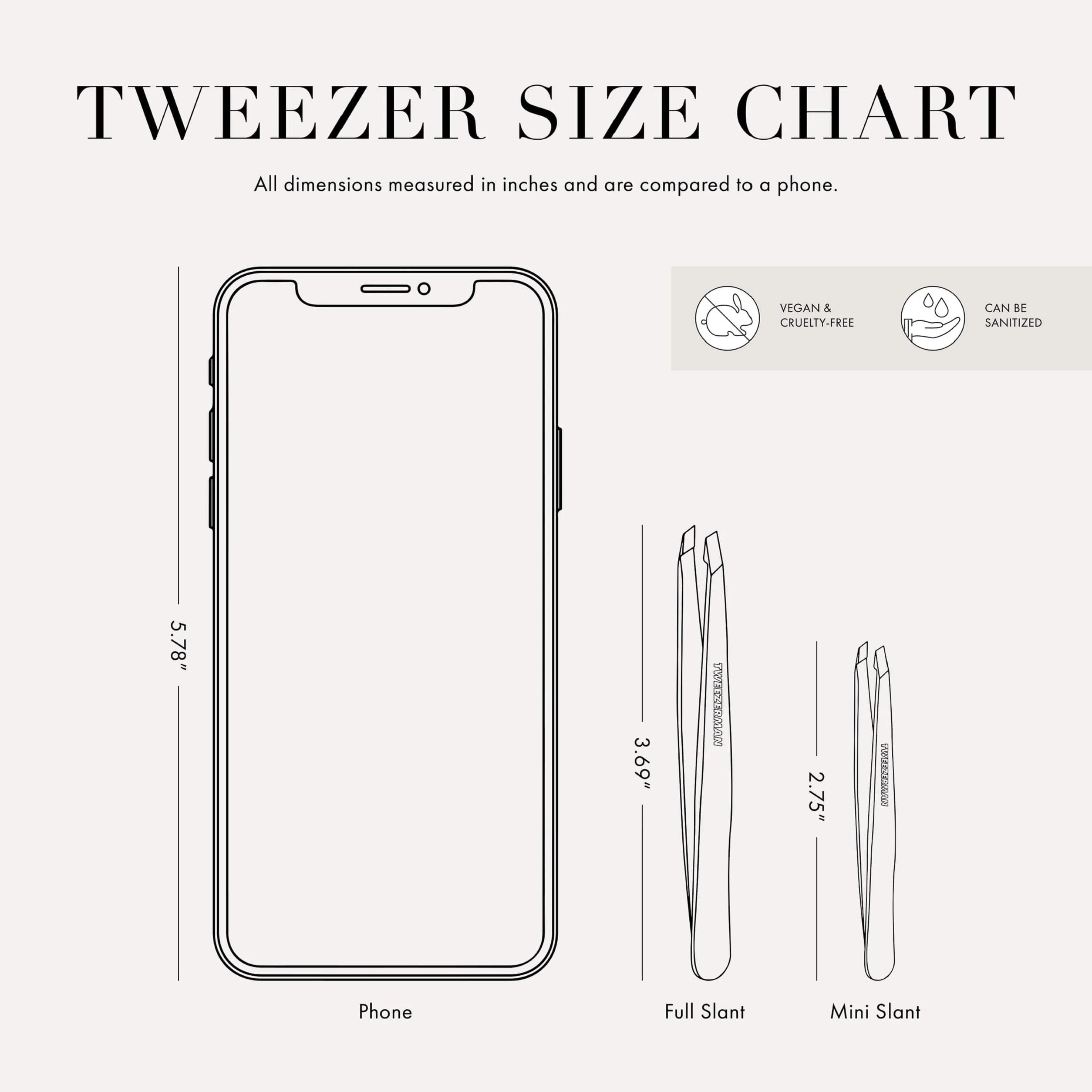 Tweezerman Slant Tweezer – Tweezerman Tweezers for Eyebrows Blue Stone | Precision, Hand-Filed Tips, 25° Slant, Stainless Steel - view 5
