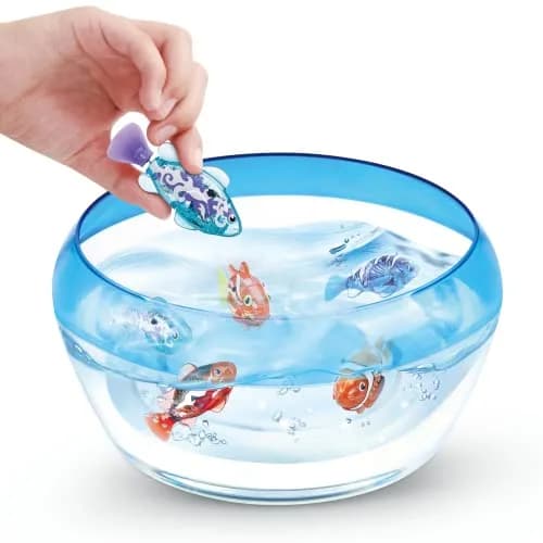 Robo Alive Robo Fish Series 2 (Red + Blue 2 Pack) | Water Activated Robotic Toy Fish with Color Change thumbnail 6