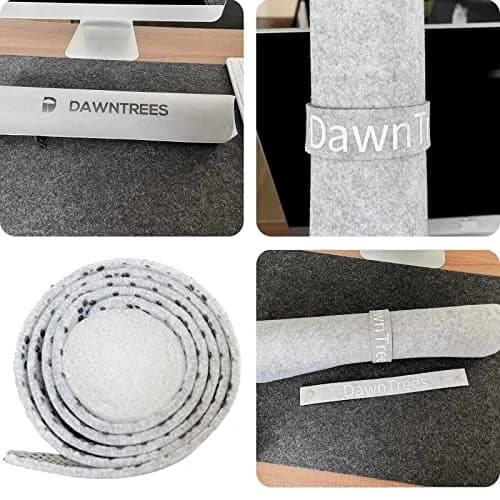 DAWNTREES Felt Desk Pad Large Mouse Pad and Keyboard Mat 90cm (36" x 12") | Protects Desks from Scratches and Spills thumbnail 9