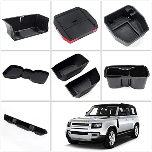 Karltys Center Console Hidden Organizer for Land Rover Defender 90 110 130 2020-2026 | Durable ABS Storage Box thumbnail 7