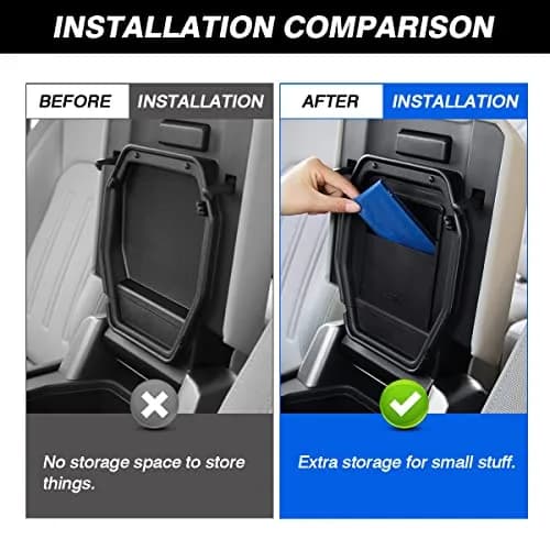 Karltys Center Console Hidden Organizer for Land Rover Defender 90 110 130 2020-2026 | Durable ABS Storage Box thumbnail 3