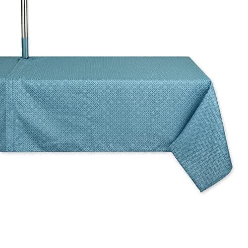 DII Tonal Lattice Zipper Tablecloth 60x84 inches (152x213 cm) | Outdoor & Indoor Use thumbnail 1