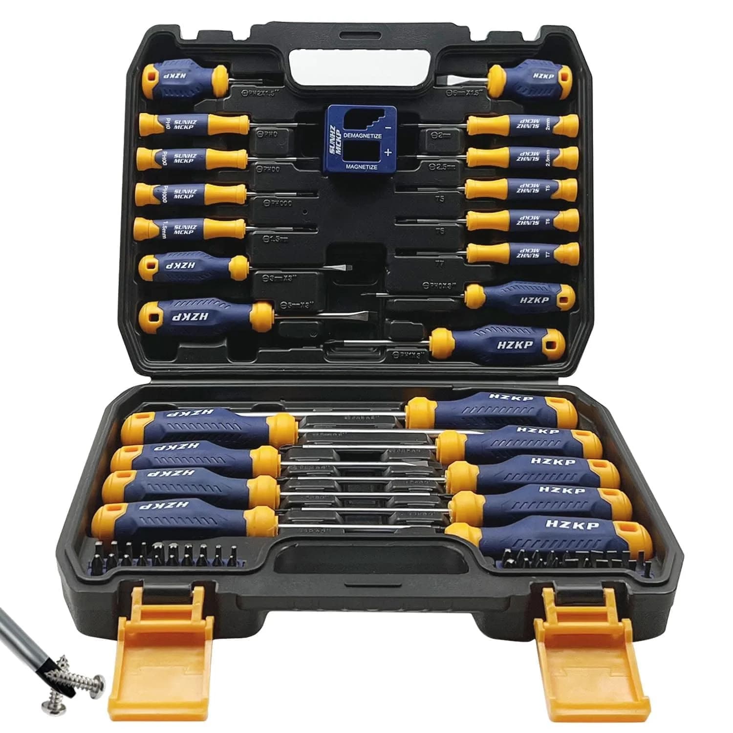 SUNHZ MCKP Magnetic Screwdriver Set 66-Piece | S2 Alloy Steel, Impact-Resistant, Ergonomic Handle - main product image